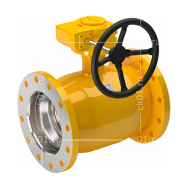 Кран Naval для газа фланцевый с редуктором DN300 PN16