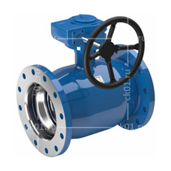 Кран Naval стальной фланцевый с редуктором DN150 PN25