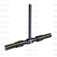 Кран ALSO KШ.П.П.GAS ПЭ100 с патрубками из полиэтилена