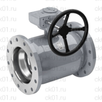 Кран Naval нержавеющий фланцевый с редуктором