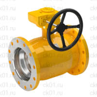 Кран Naval для газа фланцевый с редуктором