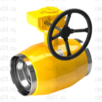 Кран Naval для газа приварной с редуктором