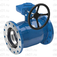 Кран Naval стальной фланцевый с редуктором