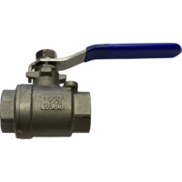 Кран нержавеющий муфтовый DN32 PN63