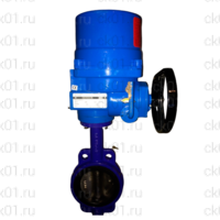 Затвор Dendor 017W DN100 PN16 c электроприводом 