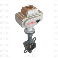 Затвор поворотно-регулирующий ПРЗэ с ЭИМ ЭТМ
